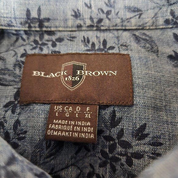 Men's Large Floral Button-Down Shirt (24" ptp) - Picture 6 of 7